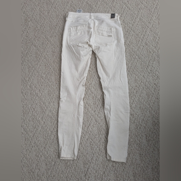 Guess skinny low rise jeans, white, size 27 - Picture 3 of 3